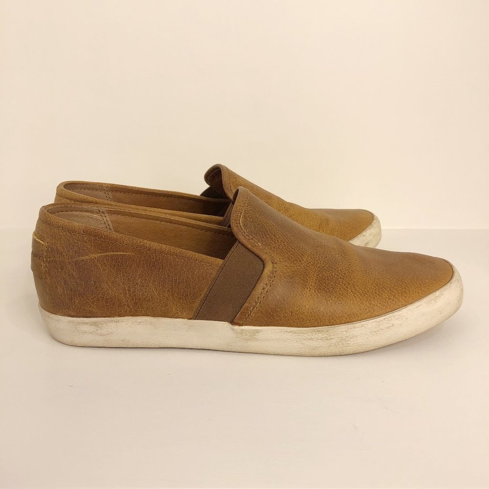 Frye Dylan Tan Slip On Sneakers Tennis Shoes 8.5